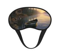 Canoe by The Water Sleep Mask for Side Sleeper, Blackout Sleeping Eye Mask, Soft Breathable Eye Cover for Women Men Travel Eyeshade, Relaxing Zero Pressure Night Blindfold