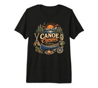 Canoe Camper Mountain Lake Paddling Society Premium T-Shirt