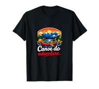 Canoe Do Adventure Camping Mountain Badge Graphic T-Shirt