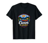 Canoe do Adventure Camping Mountain Badge T-Shirt