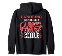 Canoe Lovers Lake Explorers River Outdoor Canoeing Zip Hoodie