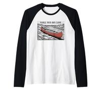 Canoe Paddle Your Own Canoe Retro Outdoor Raglan Baseball Tee