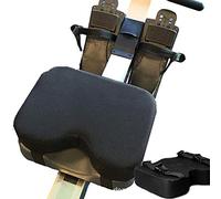 Canoe Rowing Gel Seat Pad, High Performance Seat Pad for Rowing Machines With Thicker Memory Foam, Washable Cover and Strap - Works Great with Stationary Exercise Bikes