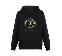 CANOEING Alien Covenant - Xenomorph Silhouette Hoodies Pullover Long Sleeve Sweatshirts L Black