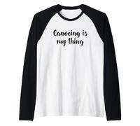 Canoeing is My Thing Love Rowing on River & Lake Raglan Baseball Tee