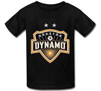 CANOEING Men's Kid's Houston Dynamo'S NWSL Logo T Shirt Black M