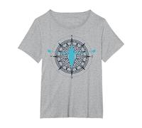 Canoes-Rowing Canoe-Rower Canoeing-Canoeist Kayaking Canoes T-Shirt, Women's Plus, Heather Grey, 6X