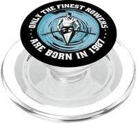 Canoes-Rowing Vintage born in 1987 Birthday Canoe-Rowers PopSockets PopGrip for MagSafe