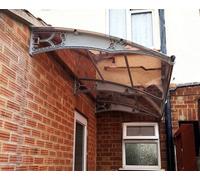 Canofix UK Canofix Door Canopy Pc 3000 Width X 1000 Projection (Grey Bracket - Bronze Sheet)