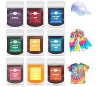 Canollo 9 x 10 g Children's Batik Paint Set, Colour Powder for Textile Dyeing
