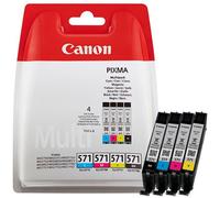 Canon 0386C004 Original Canon 571 Multi Pack CMYK Ink Cartridges - CLI 571 CMYK, 28ml