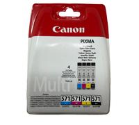 Canon 0386C009 CLI-571 Multipack Kit 4 Ink Cartridges Original For Pixma MG5700