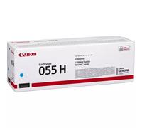 Canon 055H. Colour toner page yield: 5900 pages Printing colours: Cyan Quantity per pack: 1 pc(s)