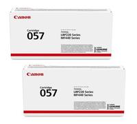 Canon 057 (3009C002) Black Original Standard Capacity Toner Cartridge : TWIN PACK