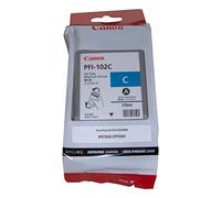 Canon 0896B001AA IPF600 CYAN INK TANK PFI-102C 130ml DYE INK