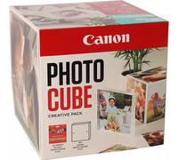 Canon Photo Cube Creative Pack (Blue) - PP-201 5x5” Photo Paper Plus Glossy II (40 Sheets) + Photo Frame - Compatible with Canon PIXMA Printers