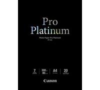 Canon 2768B016 PT-101 Photopaper A4 (Pack of 20), Black