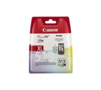 Canon CL-513 - 2971B001 - 1 x Cyan,1 x Magenta,1 x Yellow - Ink Cartridge - For PIXMA iP2700,MP230,MP237,MP252,MP272,MP280,MP282,MP495,MP499,MX360,MX410,MX420