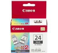 Canon Ink Cartridges BCI-24BKt Original Twin Pack Black (BCI-24)