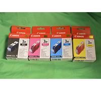 Canon 4 x Cartridges - Original BubbleJet Set black cyan magenta yellow ink cartridge tank