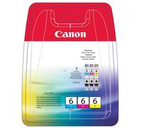 Canon 32150275 Original Canon BCI-6 C/M/Y 3-Colour Ink Cartridges BCI-6CMY