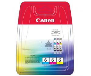 Canon 4706A027 Original Canon BCI-6 C/M/Y 3-Colour Ink Cartridges BCI-6CMY