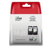 Canon 510/511 Ink Cartridges - Replacement for Canon Pixma MP495, MP280, MP480 (1 Black, 1 Colour)