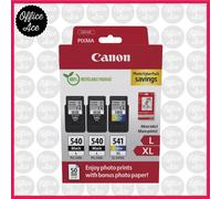 Canon 540L x2 541XL x1 Photo Valuepack - For Canon MX495 / TS5150
