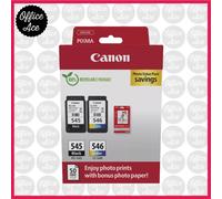 Canon 545 / 546 Photo Value Pack - For MG3050 / MG2950