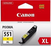 Canon 6446B001 Original Canon 551XL High Capacity Yellow Ink Cartridge - CLI 551XL Y, 11ml