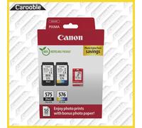 Canon 575 Black / 576 Colour Photo Value Pack - For Canon PIXMA Printers