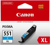 Canon 6444B001 Cli-551C Xl Original Cyan Cartridge For Pixma Mg6350/Mg5450