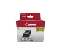 Canon 6509B016 ink cartridge 4 pcs Original Black Cyan Magenta Yellow
