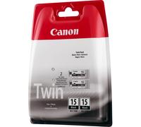 Canon 8190A002/BCI-15BK Ink cartridge black twin pack. 2x80 pages/5% 5