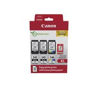 Canon PG-545XL/CL-546XL High Capacity 3 Ink Cartridge & Photo Paper Value Pack - 8286B015 (Original)