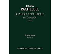Canon and Gigue in D major, T 337: Study score