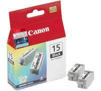 Canon BCI-15BK Black Ink Cartridge (Twin Pack)