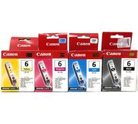 Canon BCI-6 Kit 4 Ink Cartridges Original Black Cyan Magenta Yellow i990/i9950/