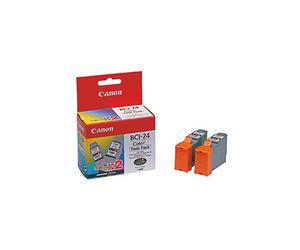 Canon BCI24CTWIN Original Canon BCI-24 Twin Pack Colour Ink Cartridges ( 24 Color )