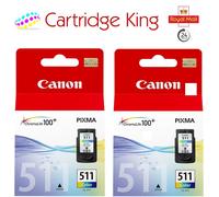 Canon CL-511 Colour Printer Ink Cartridge 2 pack - 2972B001