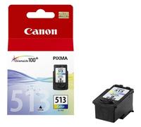 Canon CL-513 C/M/Y Colour Ink Cartridge. Colour ink type: Pigment-based ink Colour ink page yield: 349 pages Printing colours: Cyan Magenta Yellow Quantity per pack: 1 pc(s)