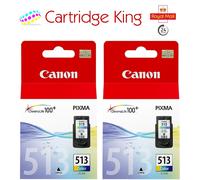 Canon CL-513 Colour Printer Ink Cartridge 2 pack - 2971B001