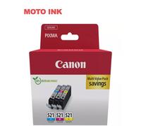 Canon CLI-521 C/M/Y Colour Ink Cartridge Multipack - 2934B015