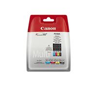 Canon CLI-551 BK/C/M/Y Ink Cartridge + Photo Paper Value Pack