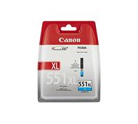 Canon 6444B004 Original Canon 551XL High Yield Cyan Ink Cartridge - CLI 551XL C, 11ml