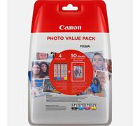 CANON CLI-571 Value Pack blister security 4x6 Phot Paper PP-201 50sheets + Cyan Magenta Yellow & Photo Black ink tanks