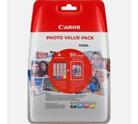 Canon CLI 571 C/M/Y/BK Photo Value Pack Ink tank / paper kit - 4-pack Black, yellow, cyan, magenta