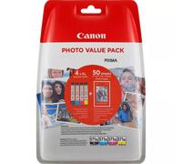 Canon CLI-571 Black Cyan Magenta Yellow High Yield Ink Cartridge Multipack 4x 7ml (4 Pack) - 0332C005