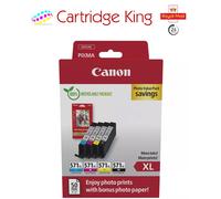 Canon CLI-571XL Inkjet Cartridges + 4x6 Photo Paper Glossy 50 Sheets