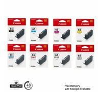 Canon CLI-65 Genuine Ink Cartridges C M Y BK GY PC PM LGY for Pixma Pro 200